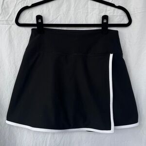 Abercrombie & Fitch YPB SculptLux Lined Wrap Mini Skirt Skort Black Sz Medium